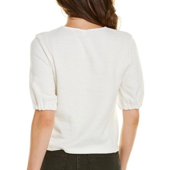 Madewell • Texture & Thread Puff Sleeve Wrap Top - Picture 3 of 9